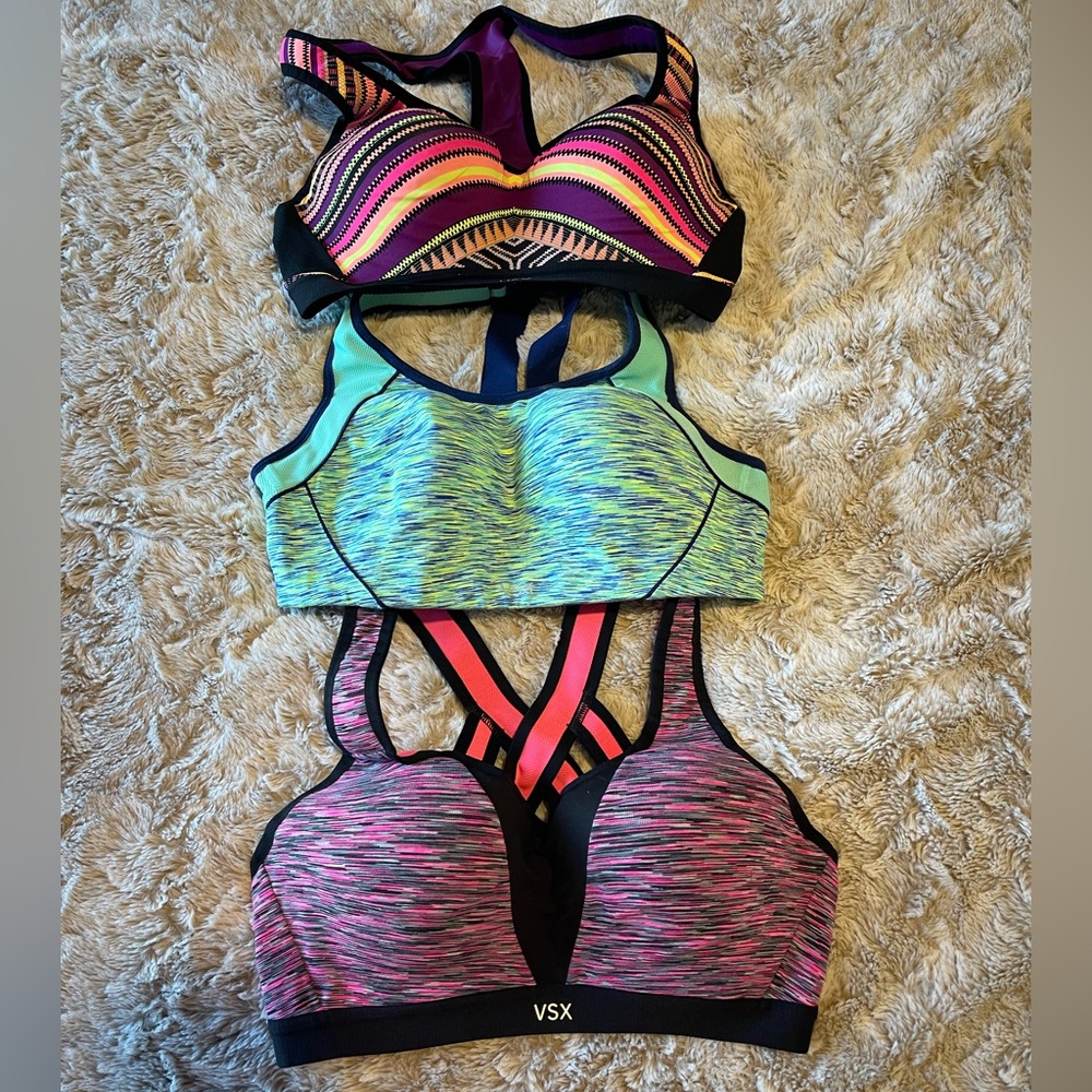 VSX Vibrant Sports Bras 34B - All three sold as a bundle